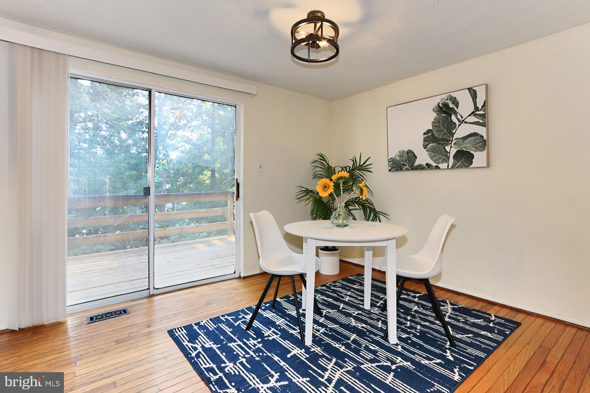 11004 Granby Court Reston, VA 20191 - Photo 6 of 33 Kitchen/Dining Space Opens to the Private Deck