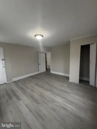 an empty room with an entryway