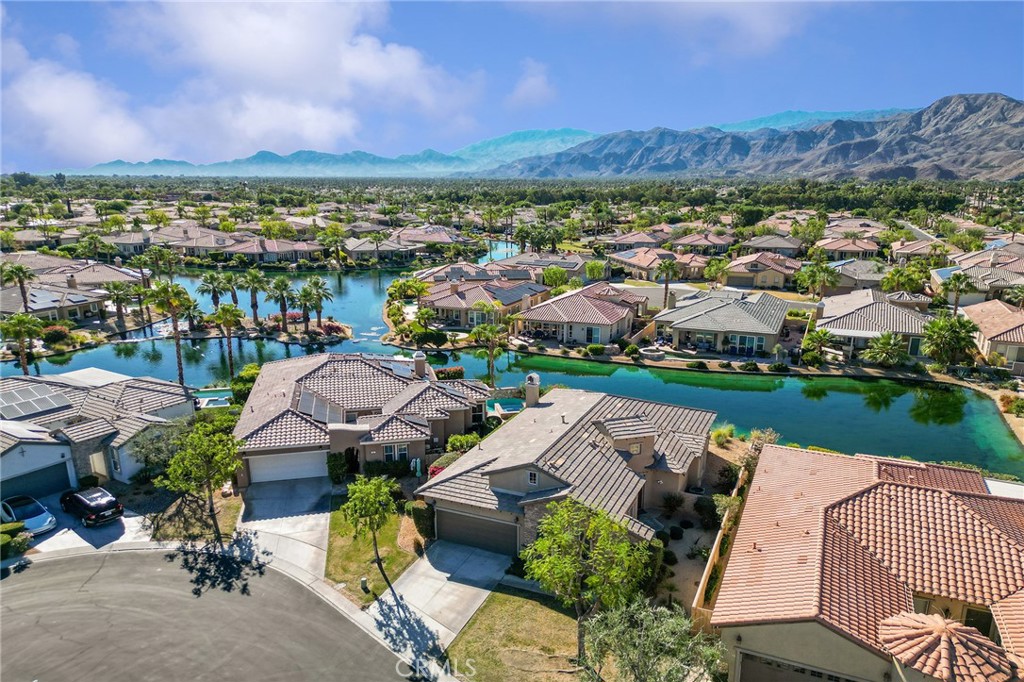 7 Lake Como Court Rancho Mirage, CA 92270 - Photo 37 of 42 an aerial view of a house with a garden