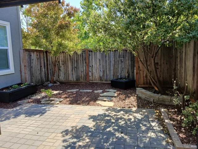 a view of wooden fence