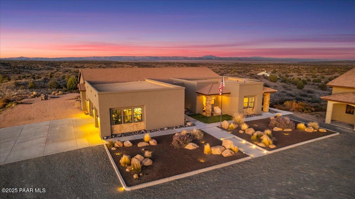 12300 West Slate Road Prescott, AZ 86305 - Photo 48 of 59 outdoor view of a house with a ocean view