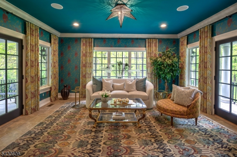 5 Burnett Road Mendham, NJ 07945 - Photo 16 of 50 a living room with furniture and a large window