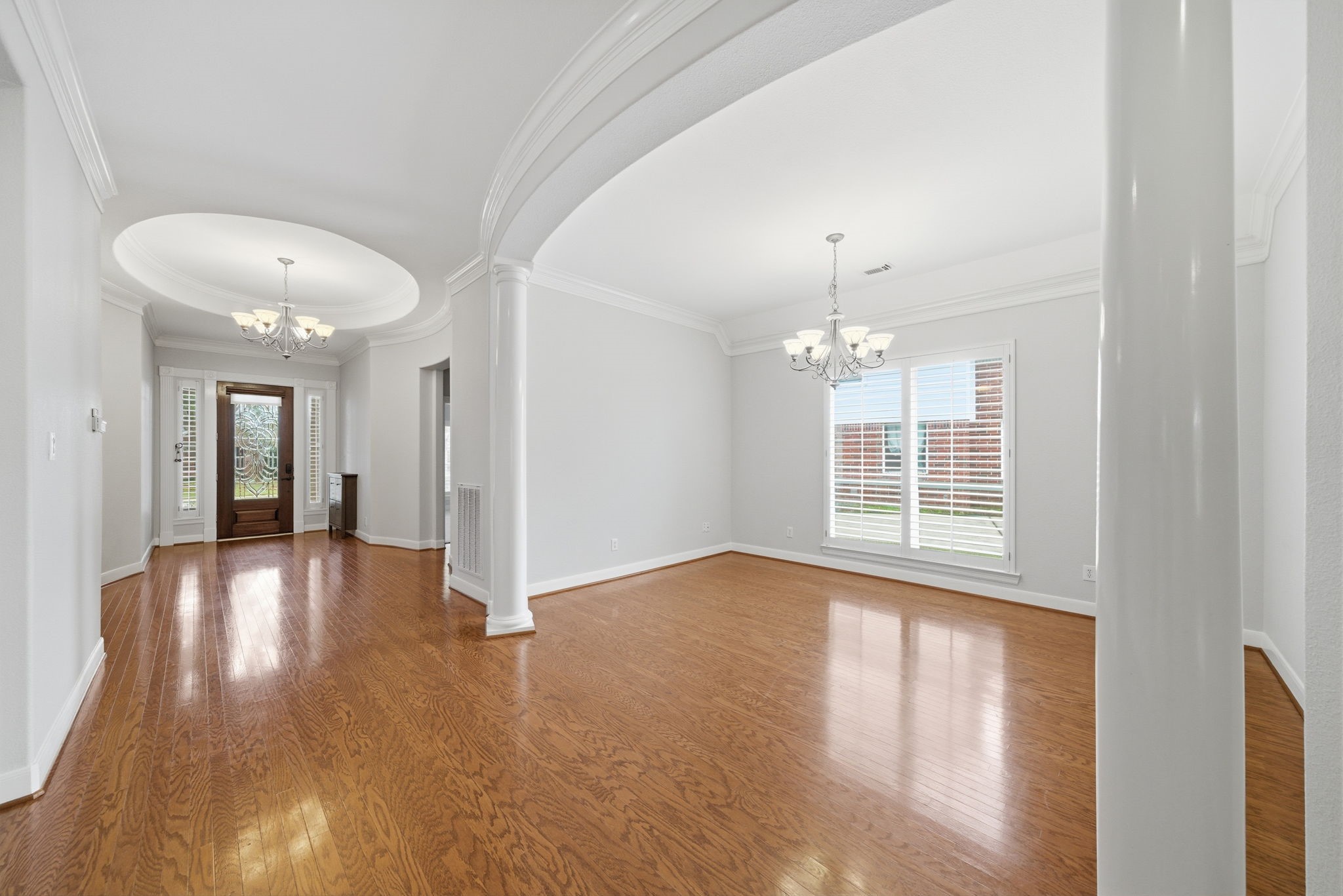 2842 Nicks Run Lane Katy, TX 77494 - Photo 15 of 35 a view of livingroom with hardwood floor and window