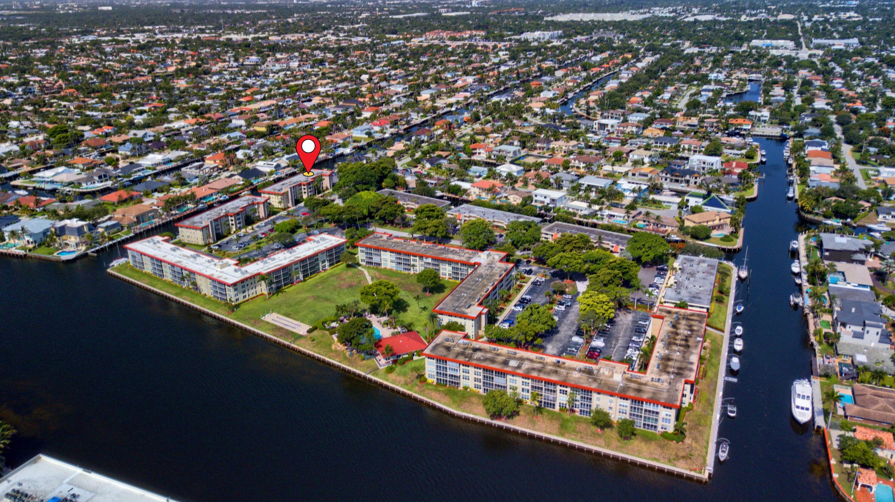3000 Northeast 48th Court, Unit 402 Lighthouse Point, FL 33064 - Photo 27 of 50 #6-3000 Aerial