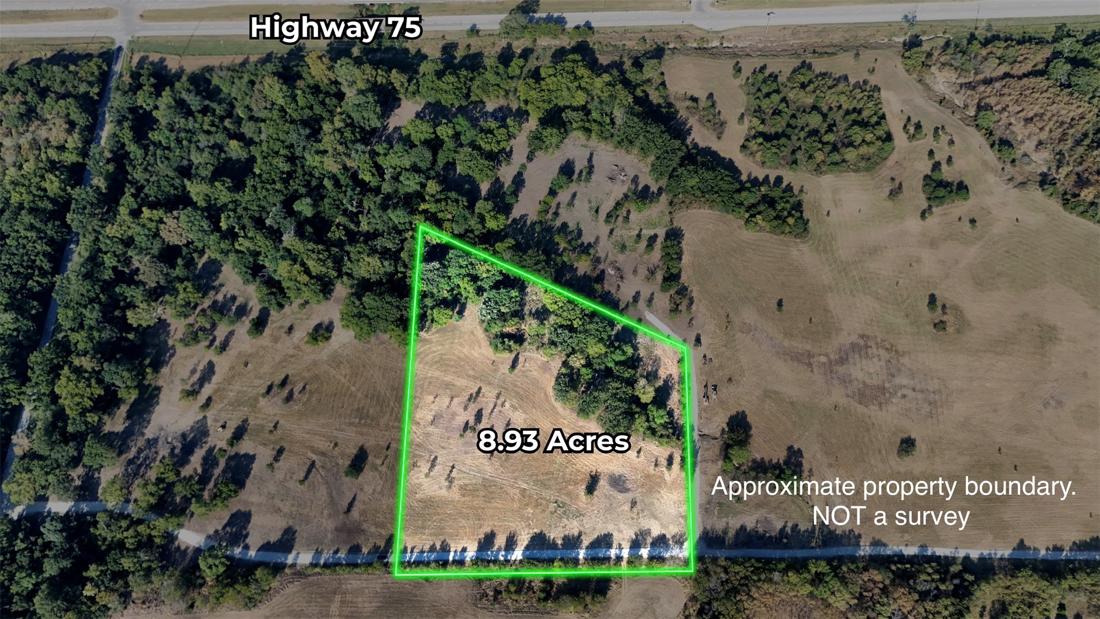 6 West 3200 Road Ramona, OK 74061 - Photo 1 of 7 Aerial view displaying the approximate boundary of Lot