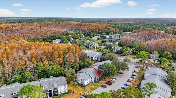 an aerial view of multiple house
