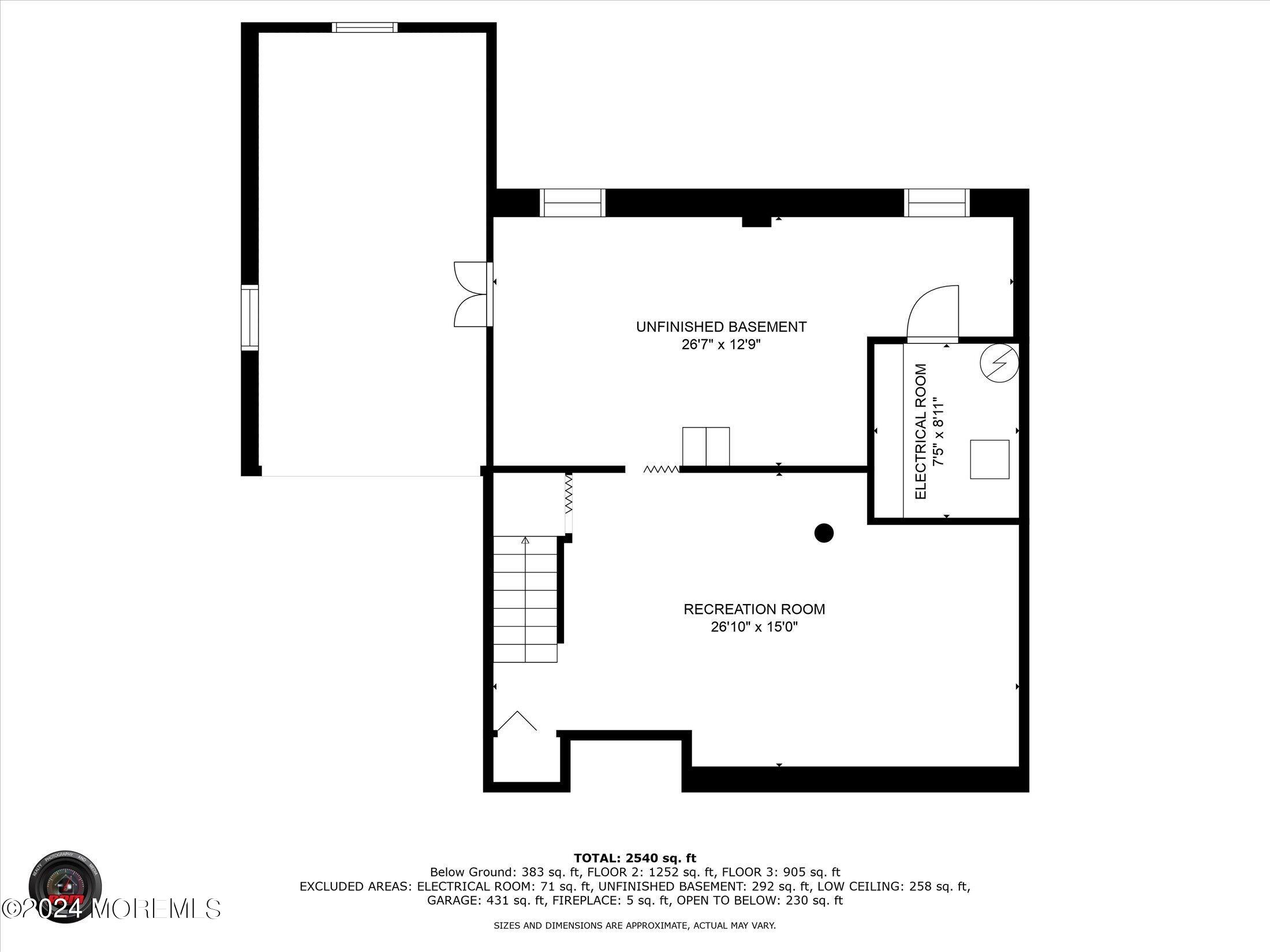 19 Mimosa Court Jackson, NJ 08527 - Photo 39 of 40 39-Basement Floor Plan