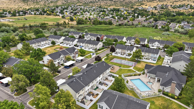 793 North 150 E Street Springville, UT 84663 - Photo 25 of 26 Aerial perspective showcasing a residential community with numerous townhome-style properties