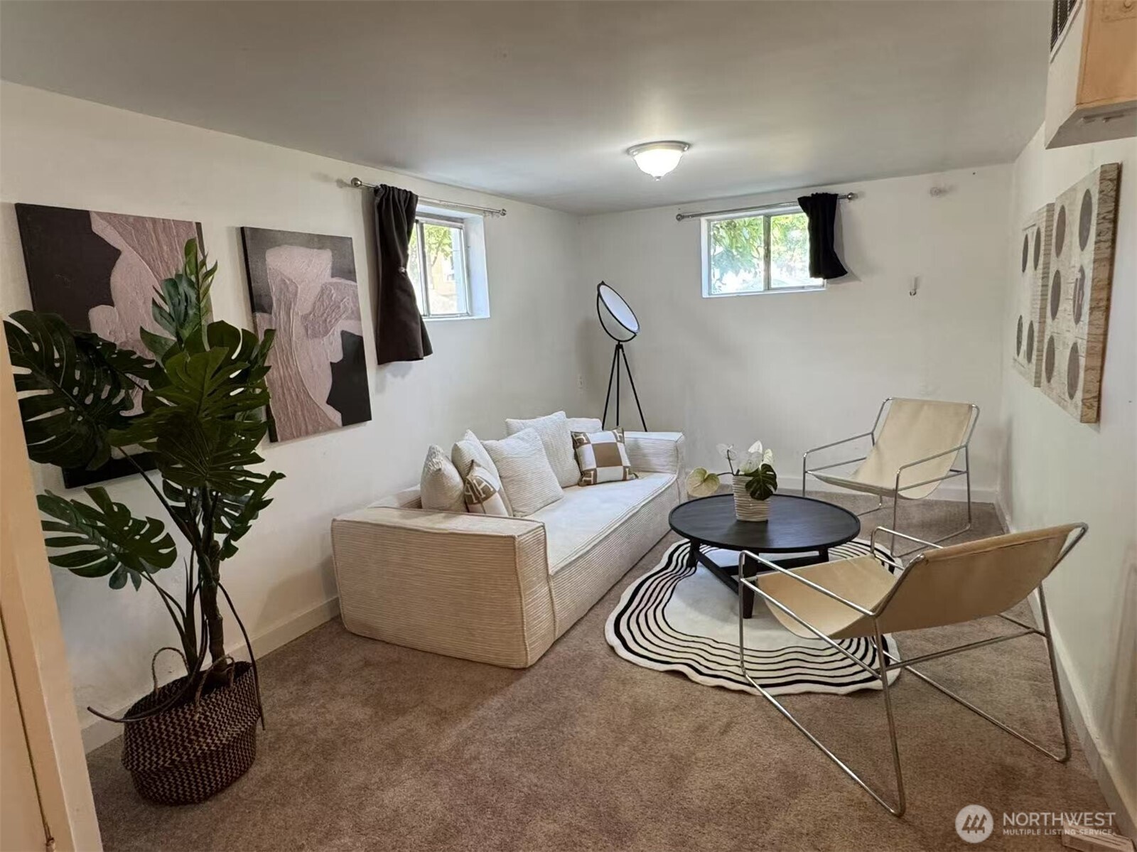 4329 Northeast 56th Street Seattle, WA 98105 - Photo 26 of 34 a living room with furniture and a potted plant