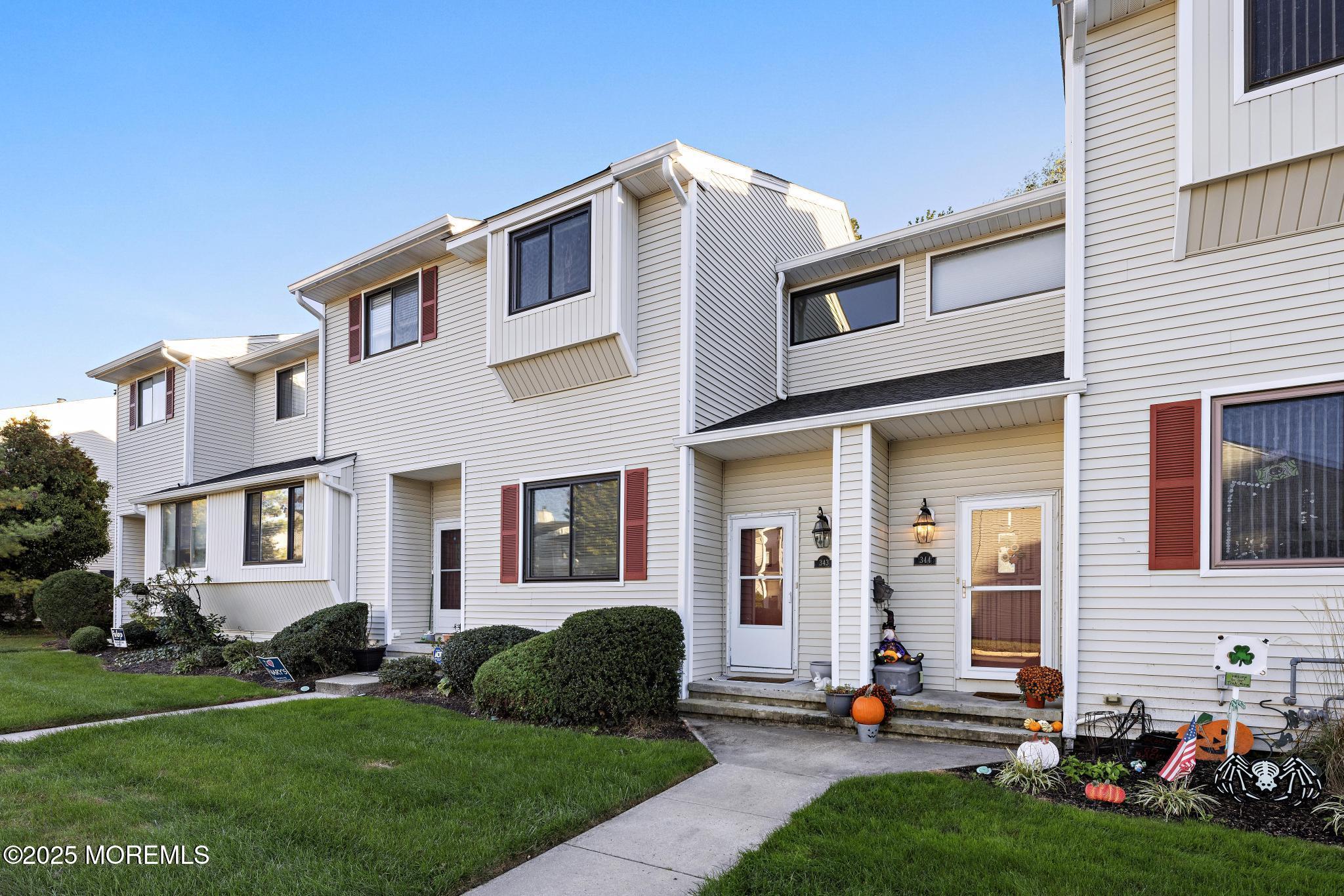 a building view with a outdoor space