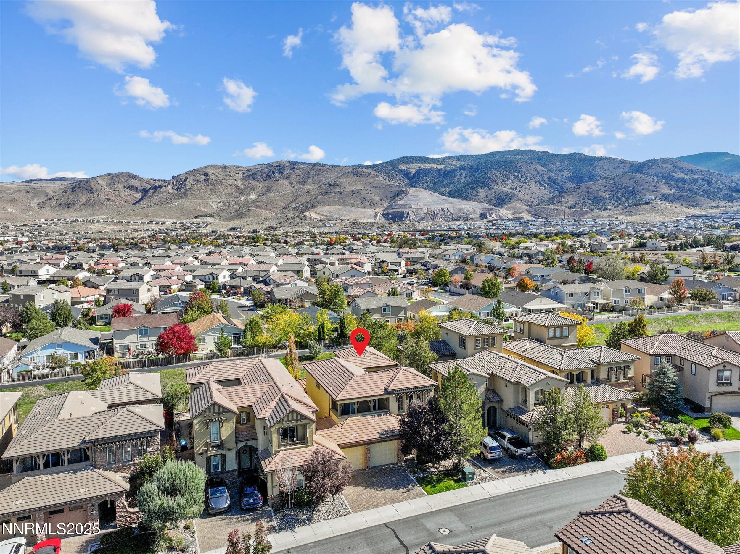 10900 Serratina Drive Reno, NV 89521 - Photo 3 of 47 an aerial view of residential houses with outdoor space