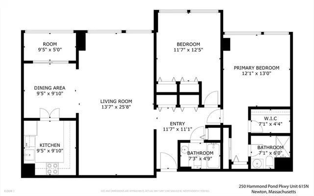 $675,000 | 250 Hammond Pond Parkway, Unit 615N, Newton, MA 02467