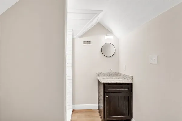 a view of an empty room and window