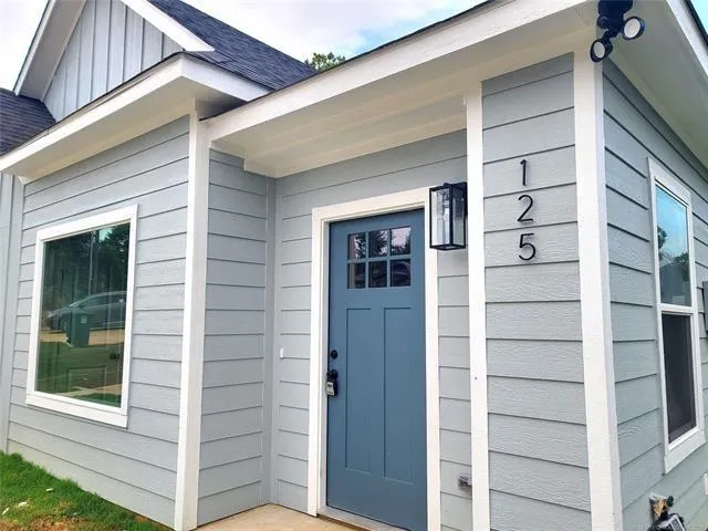 a view of front door