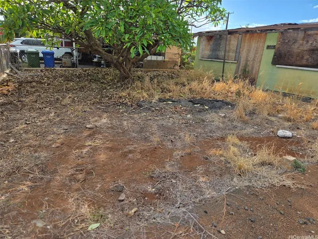 a backyard of a house