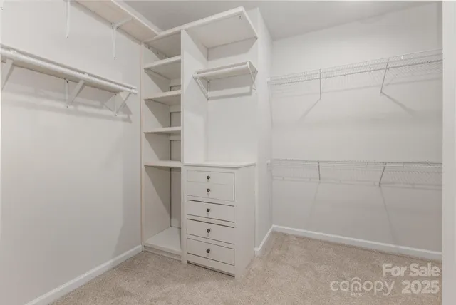 a view of walk in closet