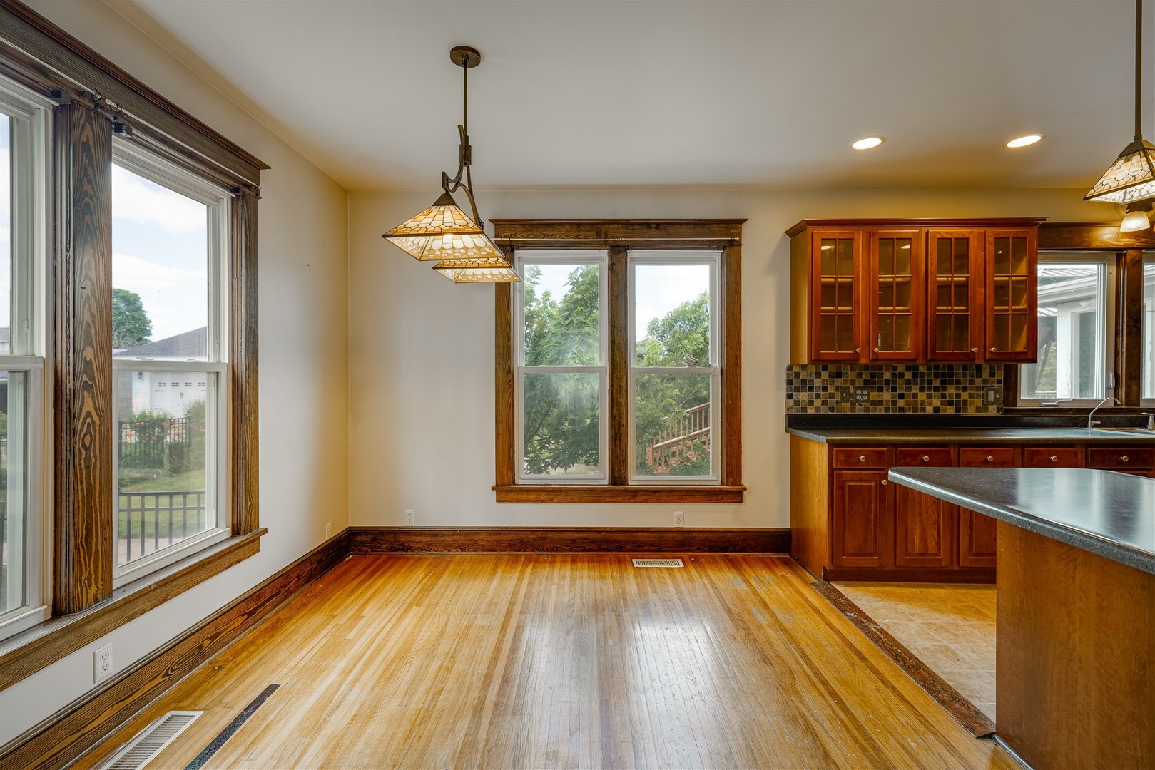301 West Cooper Street Colfax, IL 61728 - Photo 13 of 69 a view of an entryway with wooden floor and a window