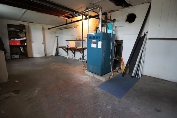 a view of storage and utility room