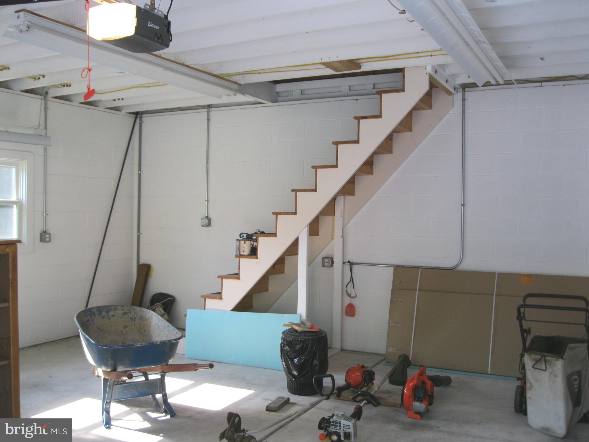 425 East Springfield Road Springfield, PA 19064 - Photo 8 of 39 Stairs in Garage to floored loft