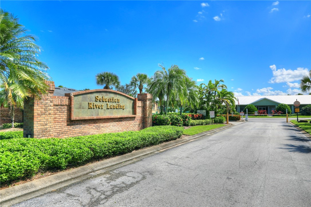 113 Drake Way Sebastian, FL 32958 - Photo 34 of 36 a view of a park that has a sign board on both side of it