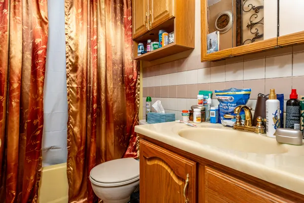 a bathroom with a sink and a toilet