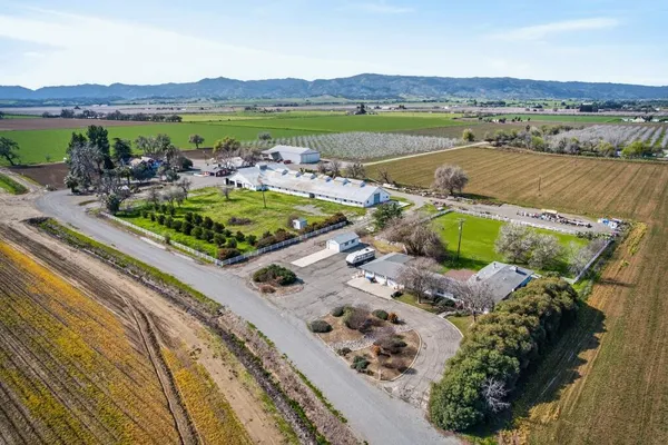 a view of a swimming pool with a yard
