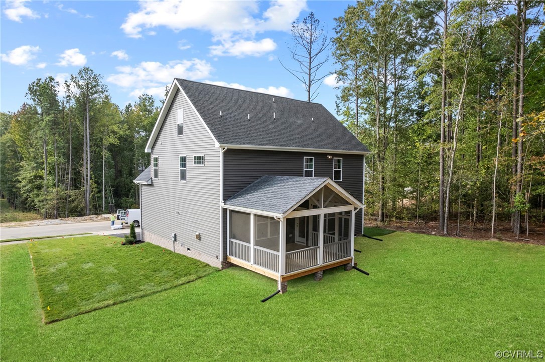 8506 Freebridge Road Chesterfield, VA 23832 - Photo 29 of 37 a white house that has a tree in the grass