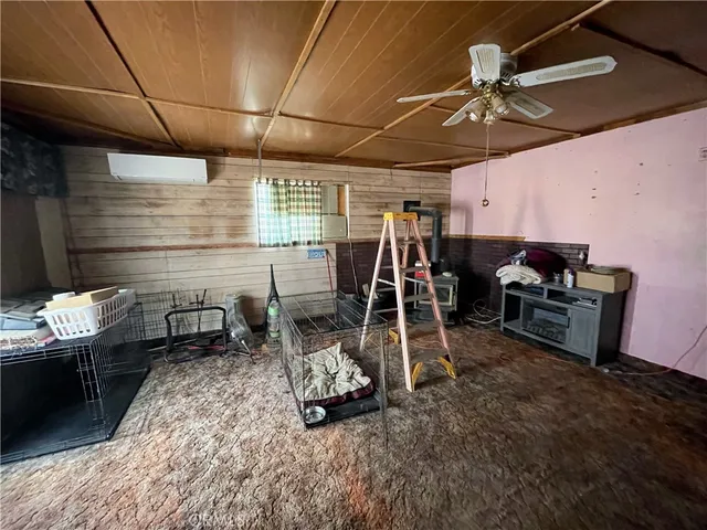 a room with gym equipment