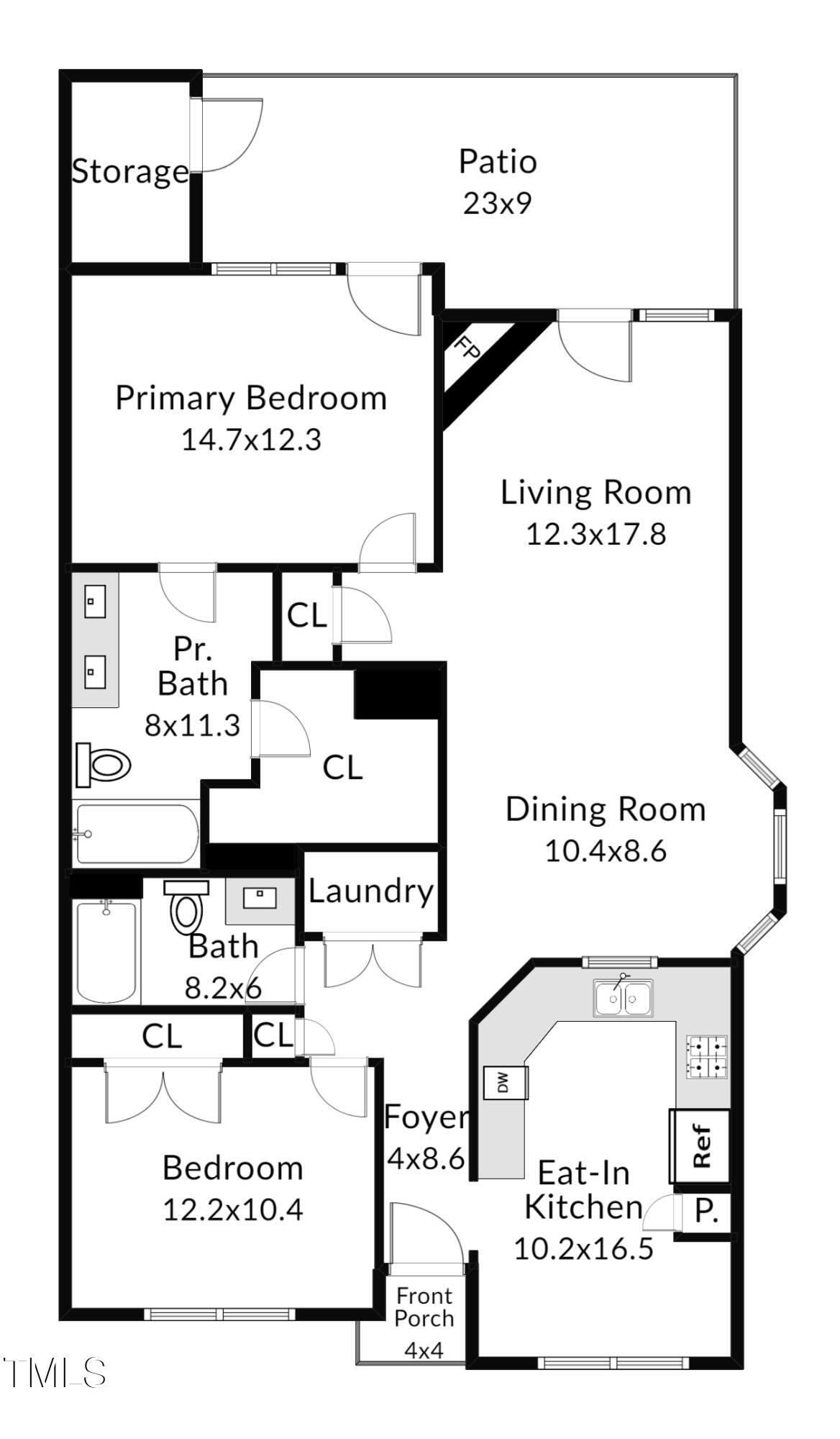 4432 Cottage Stone Drive Raleigh, NC 27616 - Photo 15 of 15 Floor plan layout Cottage Stone