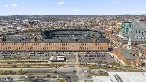 an aerial view of a building
