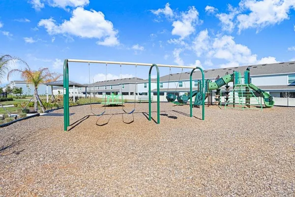 a view of outdoor space with seating