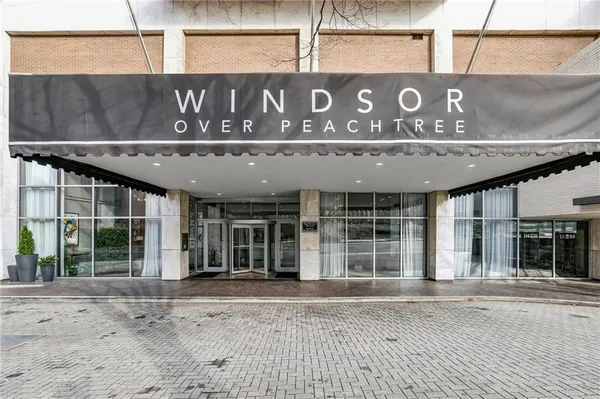 a view of a building with window