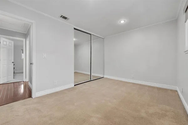 a view of an empty room