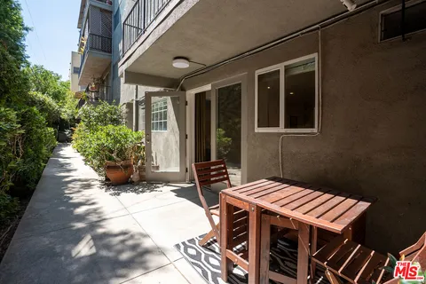 a view of an outdoor space with a patio