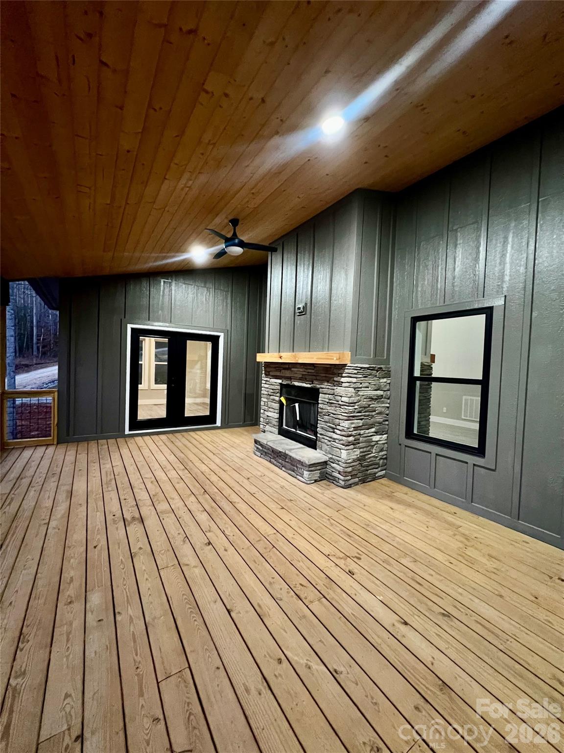 199 Clinchfield Gap Road Marion, NC 28752 - Photo 27 of 29 a view of an empty room with a fireplace