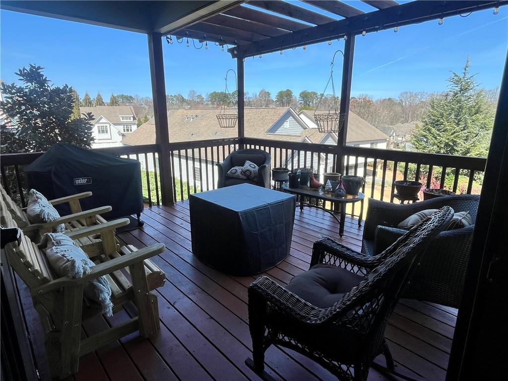 307 Cornerstone Trace Woodstock, GA 30188 - Photo 14 of 43 a balcony view with a couch