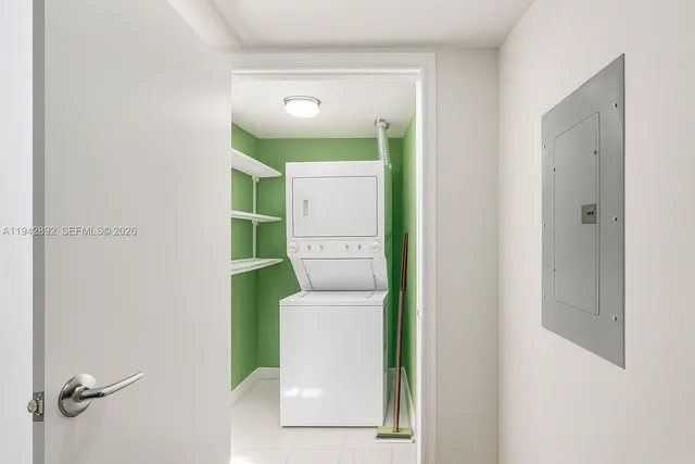 a view of a balcony with city view