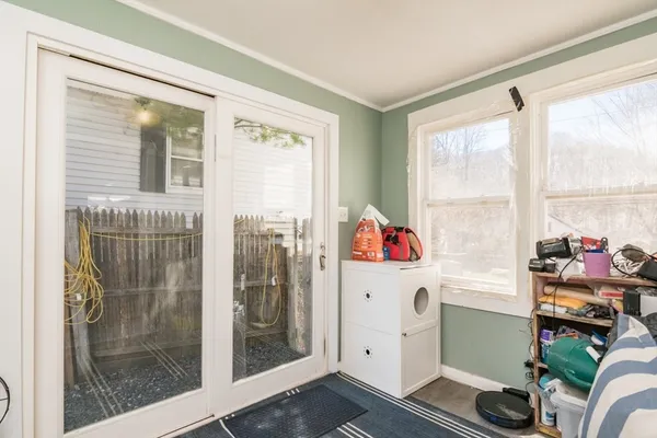 a room with storage and utility