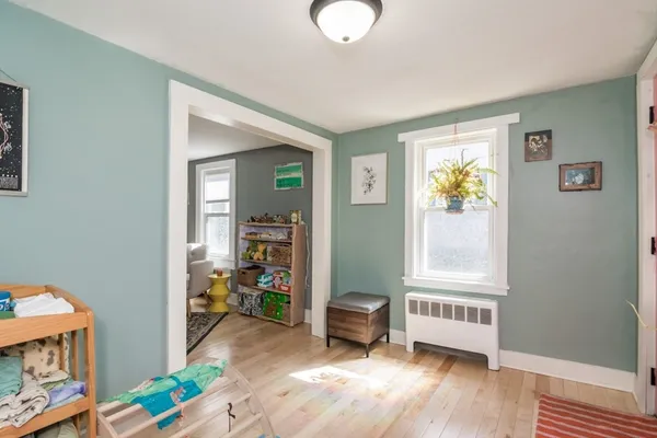 a view of living room and dining room