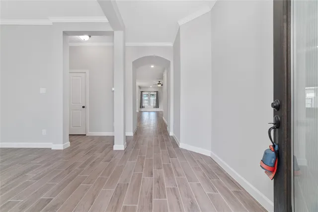 wooden floor in an empty room
