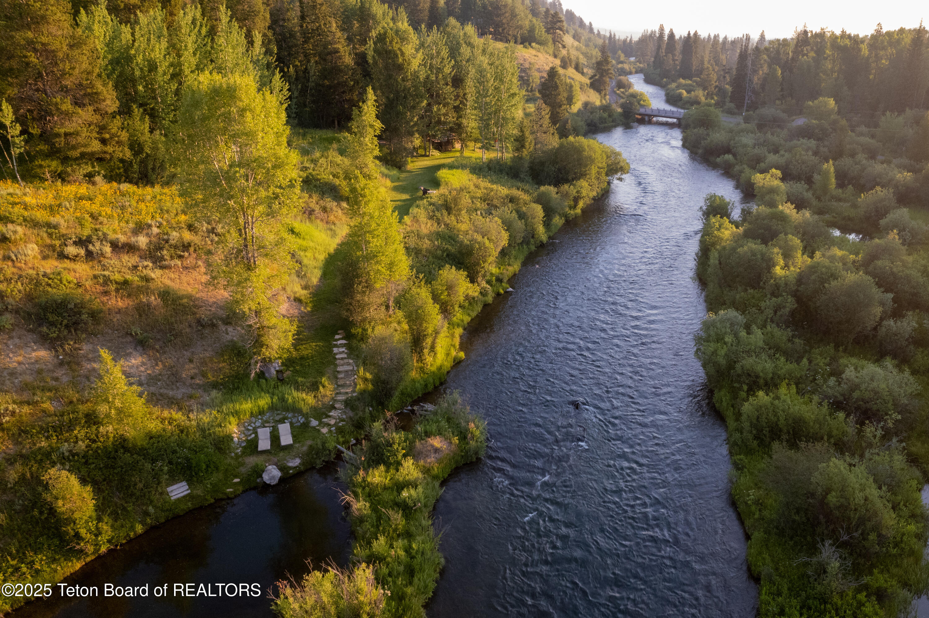 2945 Hunt Lane Wilson, WY 83014 - Photo 36 of 79 Drone Creek to Bridge