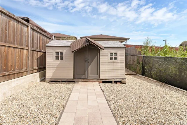 a house with a outdoor space