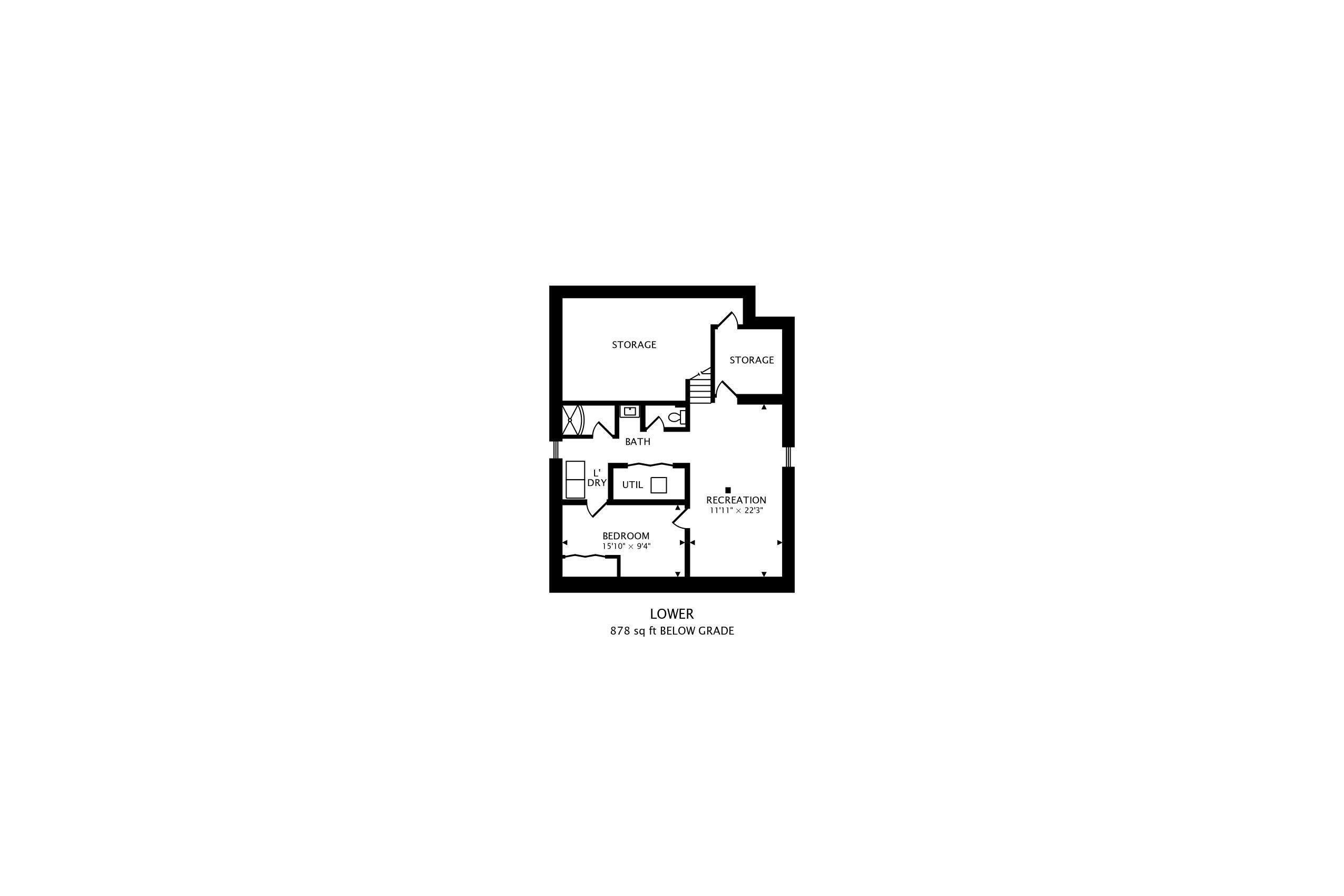 616 Inlet Shore Drive Delavan, WI 53115 - Photo 34 of 34 Lower Level Floor Plan