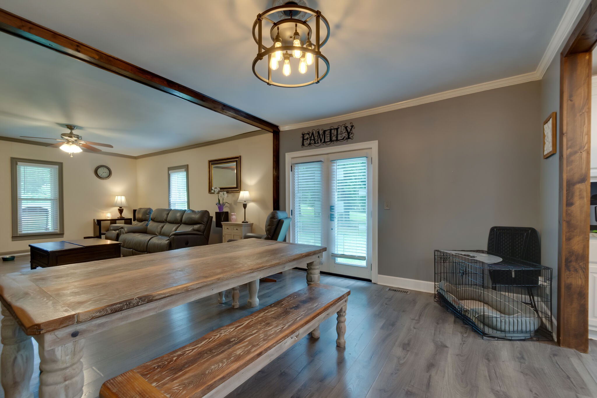 585 Shorts Road Pulaski, TN 38478 - Photo 10 of 32 a view of living room with furniture and wooden floor