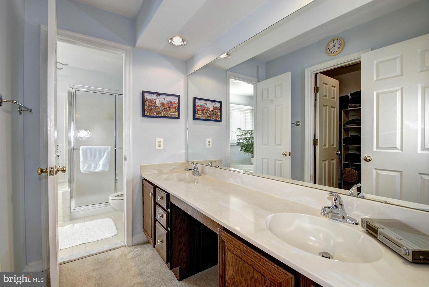 14528 Cutstone Way Silver Spring, MD 20905 - Photo 19 of 30 Bath (Master) with Double-Sink Vanity