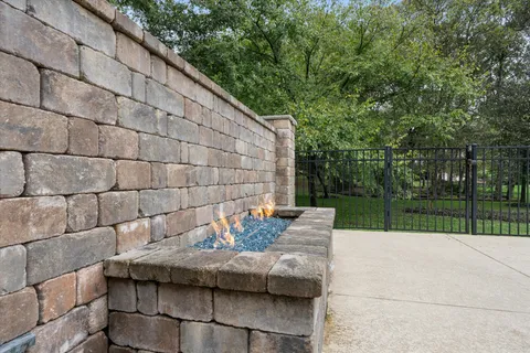 a view of park from a balcony