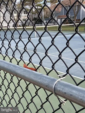 a view of a park with slide
