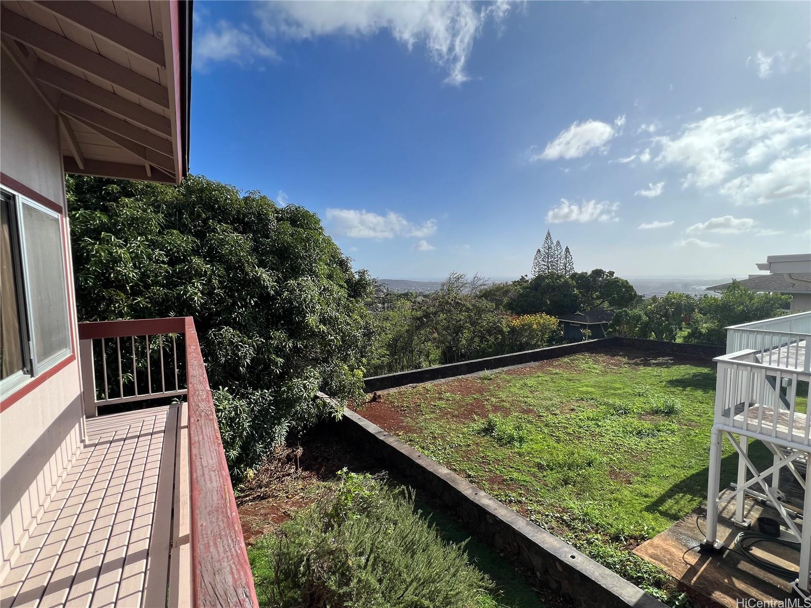98-1305 Akaaka Street Aiea, HI 96701 - Photo 19 of 23 a view of balcony with wooden floor