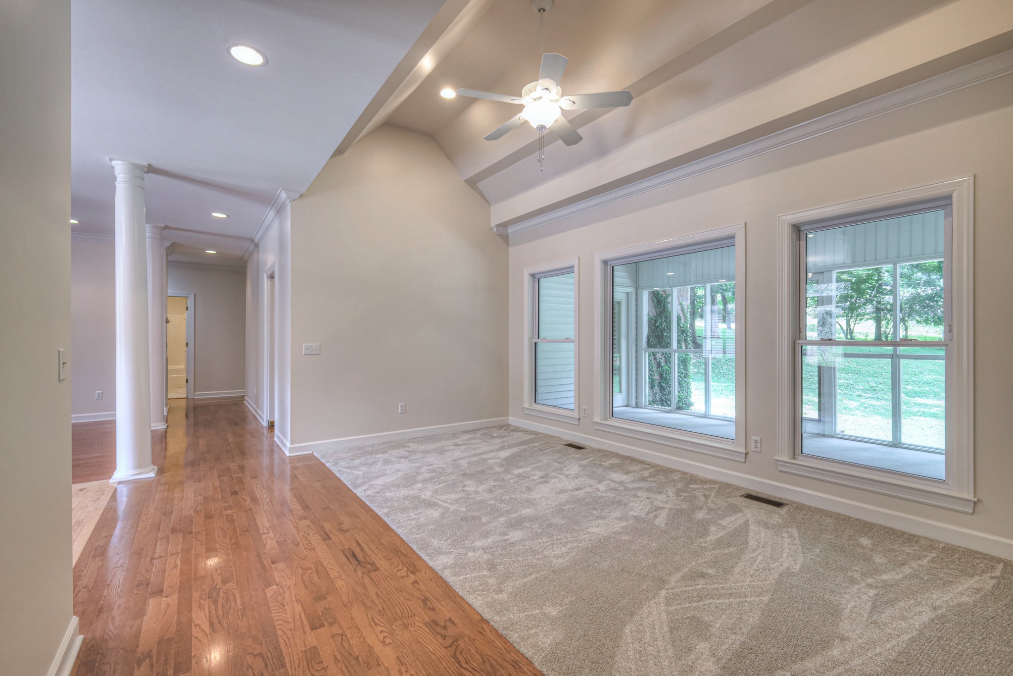 604 Georgian Way Mount Juliet, TN 37122 - Photo 13 of 58 a view of an empty room with a window and wooden floor