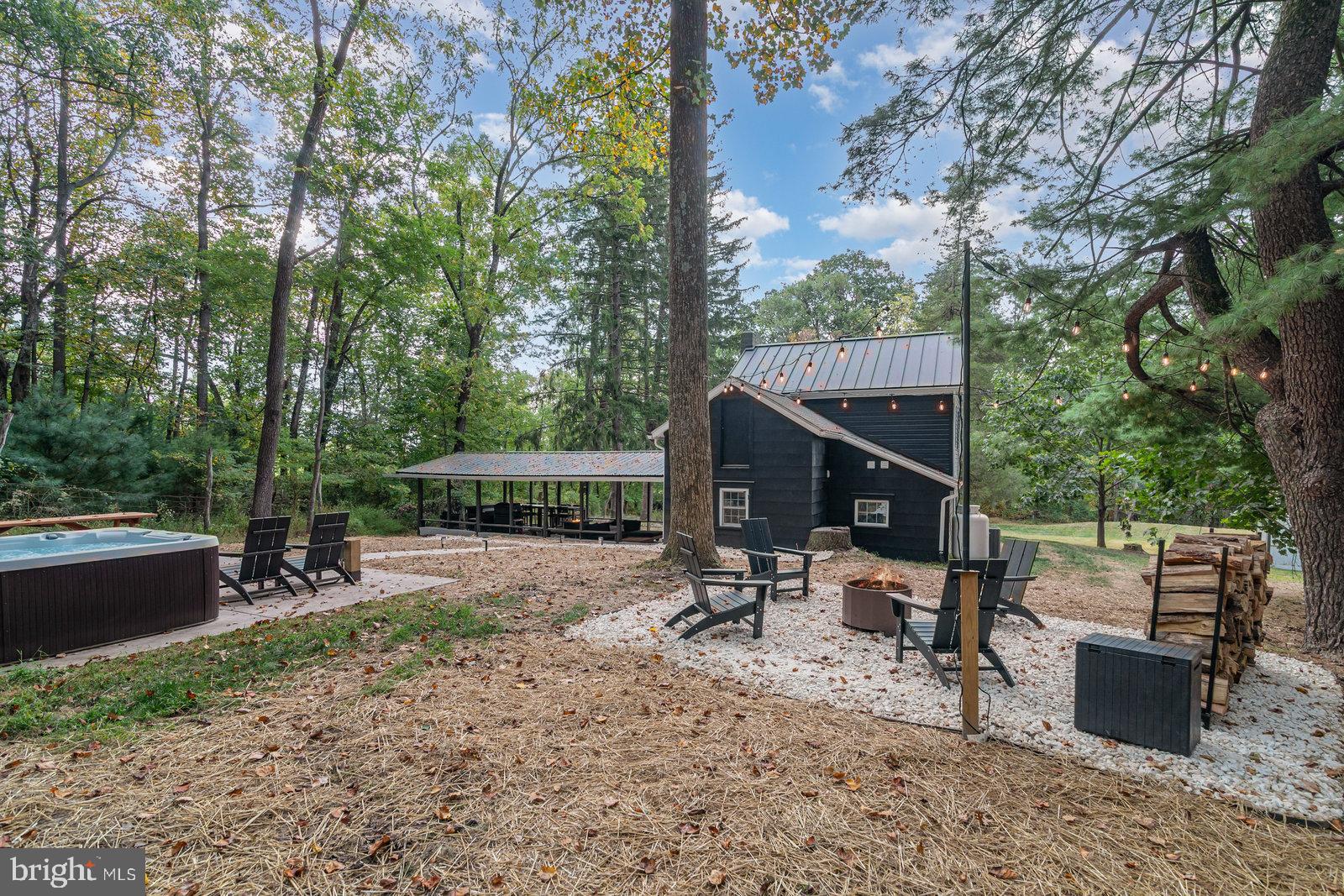 1134 South Mountain Road Dillsburg, PA 17019 - Photo 42 of 66 a view of a patio with a table chairs and a fire pit